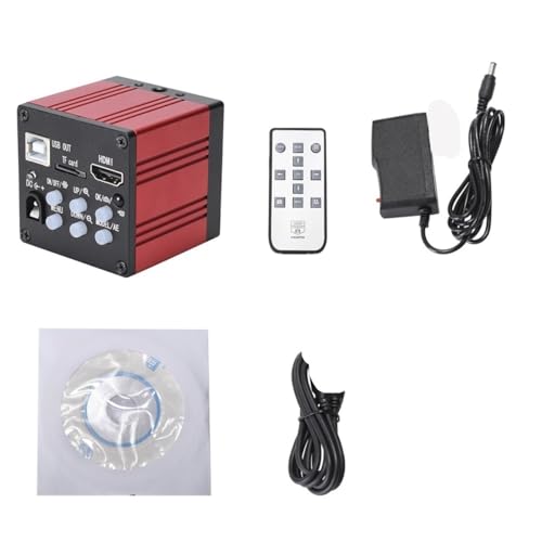 Microscope 51MP 1080P Microscope Camera 180X Lens Portable USB Industrial Electronic Digital Microscope(Red Camera Only)