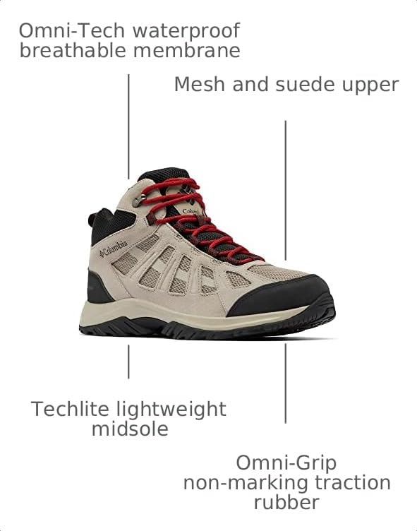 Image of Columbia Men's Redmond Iii Mid Waterproof Hiking Shoe