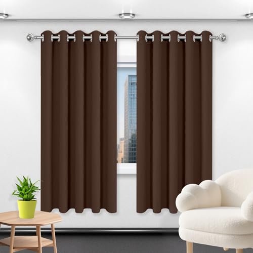 Rideau occultant isolant thermique de 196 x 189 cm rideaux design moderne oeillets