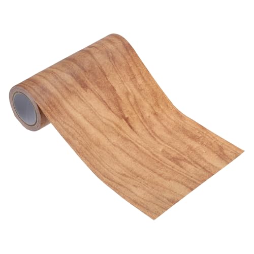 PATIKIL Wood Grain Repair Tape 4.7" x15ft, Self Adhesive Realistic Textured Repair Tape Patch for Floor Door Table Cabinets Desk,Chestnut Maple