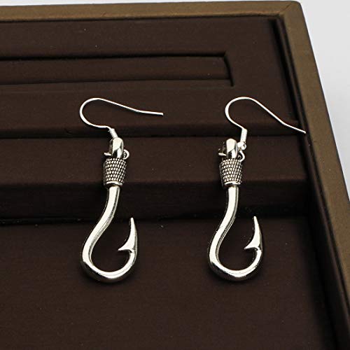 CHOORO Fish Hook Earrings Fishing Hook Pendant Jewelry Fishing Girlfriend Gift for Girlfriend Jewelry Gifts Womens Earrings Fish Hook for Her3