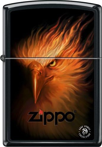 Anne Stokes - Phoenix Black Matte Zippo Lighter