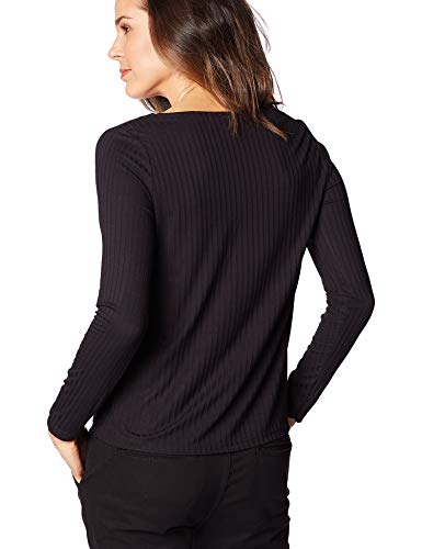 Camiseta Básica Manga Longa, Hering, Feminino, Preto, G