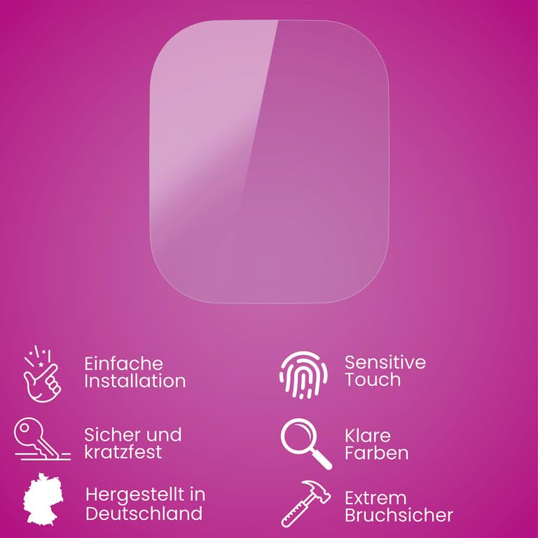 atFoliX Plastic Glass Protective Film compatible with Vwar DW99 Ultra Glass Protector, 9H Hybrid-Glass FX Screen Protector