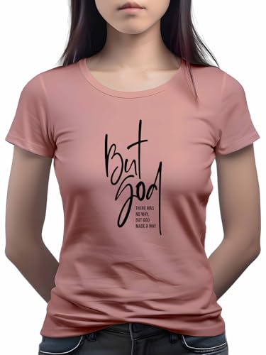Image of XENOVAURBAN Women Cotton Printed Regular Fit T-Shirt | Stylish Round Neck Graphic Tshirt - WRN-BUTGOD2