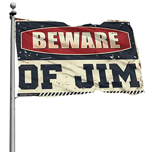 Accesorios de garaje para hombre estilo Beware of Jim para tapar paredes grandes vacias