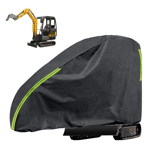 Excavator Cover, 420D Cover for Mini Excavators 800-1600kg, Waterproof, Breathable Excavator Tarpaulin, Mini Excavator Tarpaulin Against Rain, Snow, Wind, UV Radiation and Leaves by Ysislybin - Used condition - CA$41.99