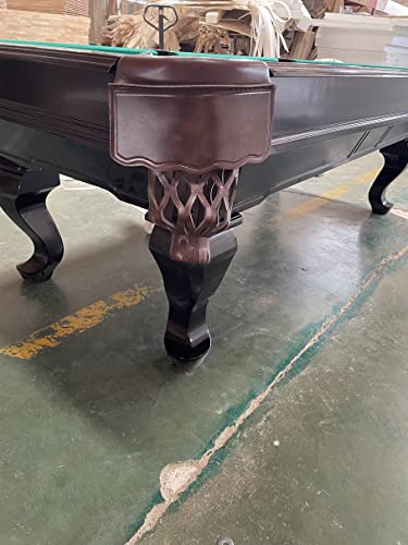 8 Ft. Tunierpoolbillard Billardtisch Pool Modell Webster Nr.:34 Billard mit 3cm starken Schieferplatten Tuchfarbe grün Gestellfarbe Nussbaum – Bild 3