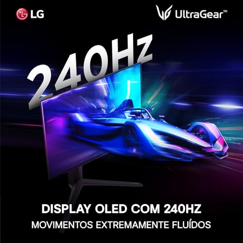 Monitor Gamer LG UltraGear OLED – Tela OLED 27”, QHD, HDR400 True black, 1.5M:1, 240Hz, 0,03ms (GtG)