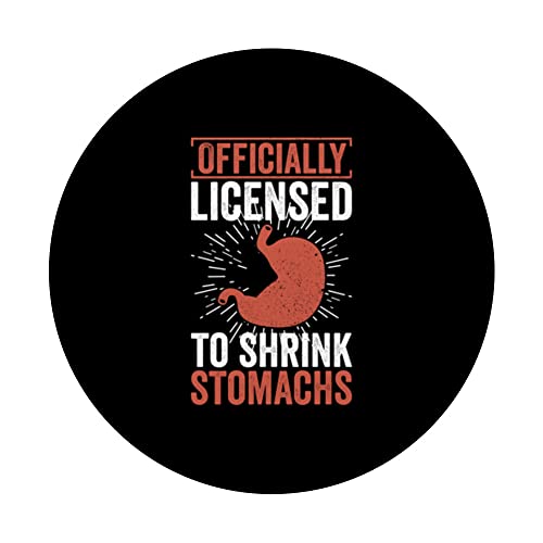 Gastric Surgeon Graduation And Bariatric Surgery PopSockets Swappable PopGrip, Black - Image 3