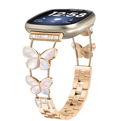Bracelet Fitbit Versa 4 métal fini les irritations du silicone avec ce modèle tendance