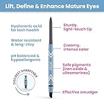 PrimeEyes Glide Eyeliner for Mature Women – Water-Resistant, Long-Stay and Mess-Proof – Gel Cream Texture, Discreet Sharpener and Effective Smudger (Wood (brown)) - Image 5