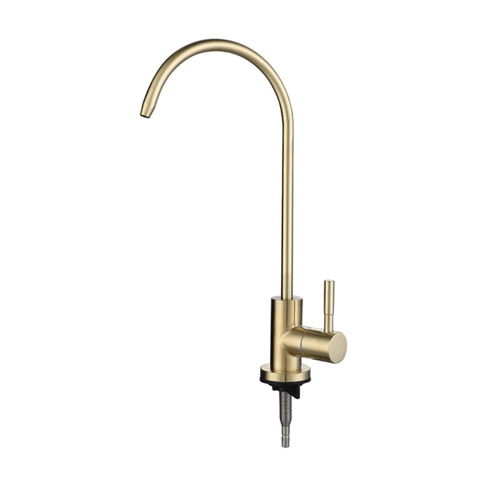 Robinet eau purifiée cuisine or pivotant 360 pour évier moderne