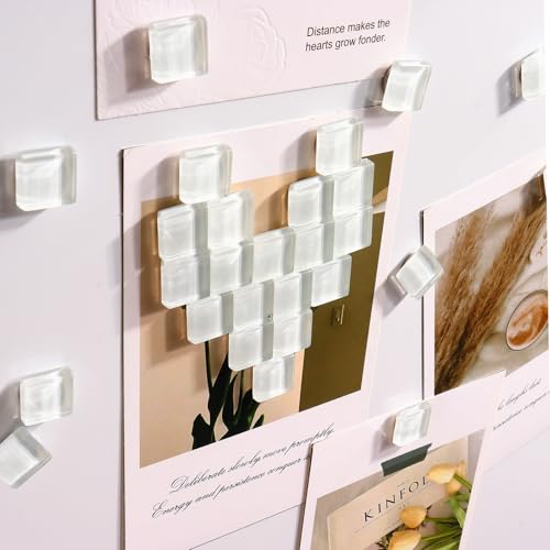 24 Piezas Imanes Decorativos de Vidrio Blanco miniatura 3
