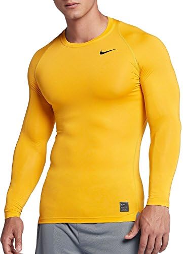 gold nike compression shirt