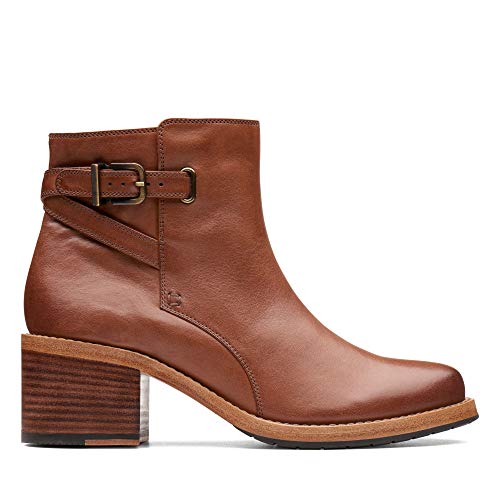 Clarks Clarkdale Jax, Botines para Mujer, Marrón (Dark Tan Lea), 39 EU