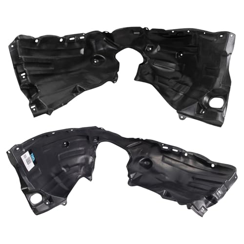Image of TRQ Front Driver and Passenger Side Inner Fender Liner Set Compatible with 2018-2019 Toyota Camry XLE LE SE XSE L