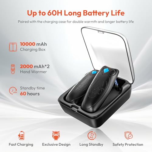 Hipappy 2-Pack Rechargeable Hand Warmers w/ Charging Case - 19.19 w/ Code + 40% Off Code L3W0DFP9 - image 3