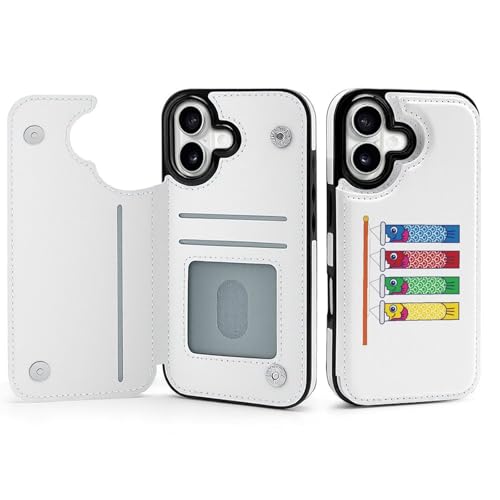 iPhone17用ケース 手帳型 和風 鯉のぼり スマホケース アイフォン17用ケース 背面 財布型 2025年新型 おしゃれ Puレザー カード収納 スタンド機能 ワイヤレス充電対応