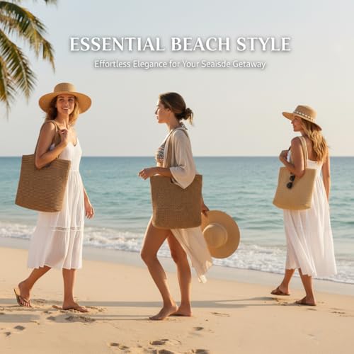 COZYOFFI Boho Rattan Shoulder Bag