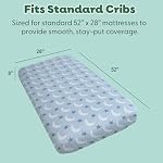 The Peanutshell Soft Cloud 4pk Fitted Crib Sheet Set - Breathable Baby Crib Sheets for Girl or Boy, Fits Standard Mattress 52x28, Infant & Toddler Bed Sheets