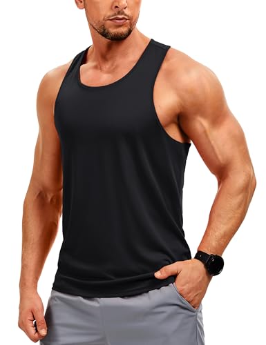 TACVASEN Men's Y-Back Dry Fit Tank Tops Workout UPF 50+ Sleeveless Shirts Muscle Gym Running Vest Athletic Tank Tops2