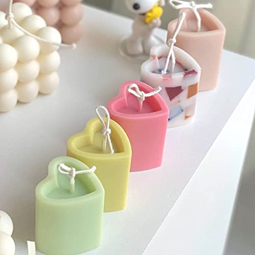 JIUYECAO DIY handgefertigte Kerzenform, multifunktionale DIY-Liebesherz-Kerzenform, transparent, Acryl, Aromatherapie… – Bild 7