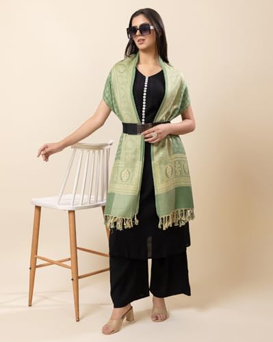 Image of Wrap me Warm Shawl for Women | Soft Viscose Acrylic Poly Wool Shawl - Warm & Lightweight Winter Wrap - Stylish Ethnic Stole for Women - 1010