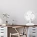 Holmes 12 Inch Oscillating Table Fan 3 Speeds 75 Degree Wide Angle Oscillation 15 Degree Adjustable Head Tilt Quiet Cooling for Home Office Bedroom Manual Control White