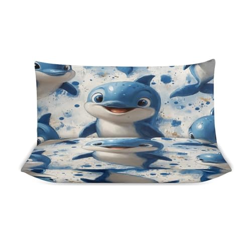 Juego de ropa de cama infantil con diseño de animales de 3 piezas de microfibra 3