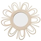 Miroir mural tissé à la main – grâce à sa confection soignée, cet objet apportera une magnifique touche décorative à votre intérieur. miroir au design tissé