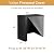 Vailge 4ft Firewood Rack Cover, Heavy Duty Waterproof Oxford Outdoor Firewood Storge Cover with Zipper and Openable Front Flap, Cover Only,48''*23''*46'',Black