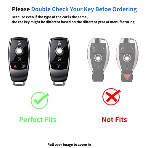 Ljmtbkan Tpu Key Fob Case Cover Suitable For Mercedes Benz 2018-2021 S-Class,2017-2021 E-Class ,2019-2021 A-Class C-Class G-Class Smart Key Fob #TOP1