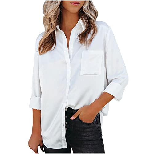 Damen Bluse Leicht Und Luftig, Günstig Langärmliges Hemd Mit...