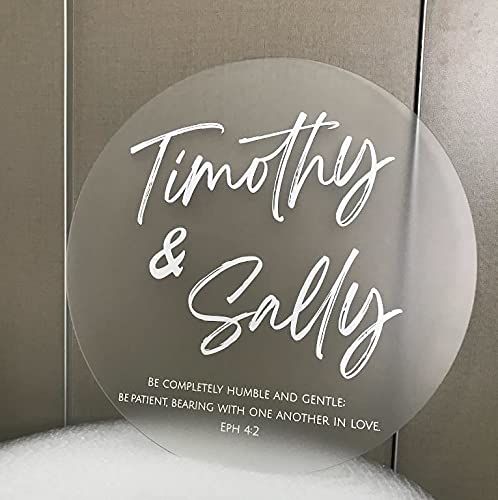 Image of DistinctAndUnique ONE Laser Cut Frosted Acrylic Blank Round Disc: Smooth Edge Transparent Plexiglass Circle 1 /8 inch (3 mm) Thick (18 inch Diameter)