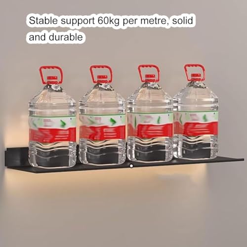 Moderno scaffale da parete a LED con illuminazione integrata, elegante espositore per soggiorno, bar e decorazione della casa, design salvaspazio e accattivante
