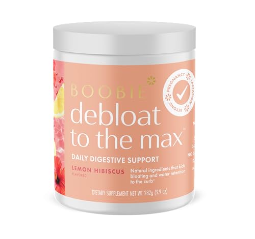 Boobie Brands Debloat to The Max- Lemon Hibiscus, 60 Servings