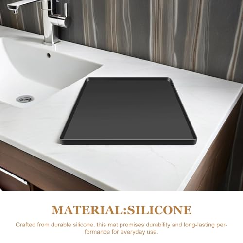 Alfombrilla para mini nevera con borde elevado PRETYZOOM, protector de silicona para hogar 7