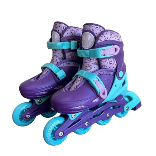 Patins Infantil 2 em 1 Inline Triline Glumi Tamanhos Ajustáveis (Smile, 28-31)