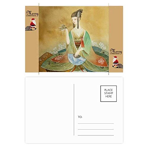Cartes postales de remerciement illustrées style chinois pour vos messages | Lot de 20