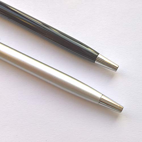 2Pack Universal 2 In 1 Touch Stylus Pen For Android Device Mobile Phone Cell Smart Phone Tablet Ipad Iphone (Black & Silver) #TOP3