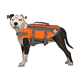 TOP PAW Dog Life Jacket, Reflective Adjustable Flotation Device for Water Safety