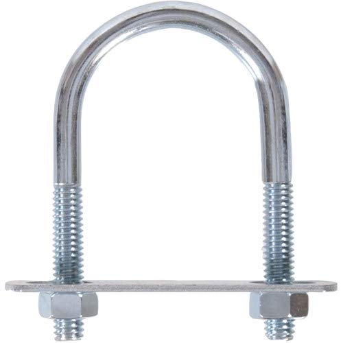 Image of Hillman Hardware Essentials U Bolt Round Saddle Zinc (3 /8 Inch inch x 4-1 /8 Inch inch x 3 Inch inch) 320868