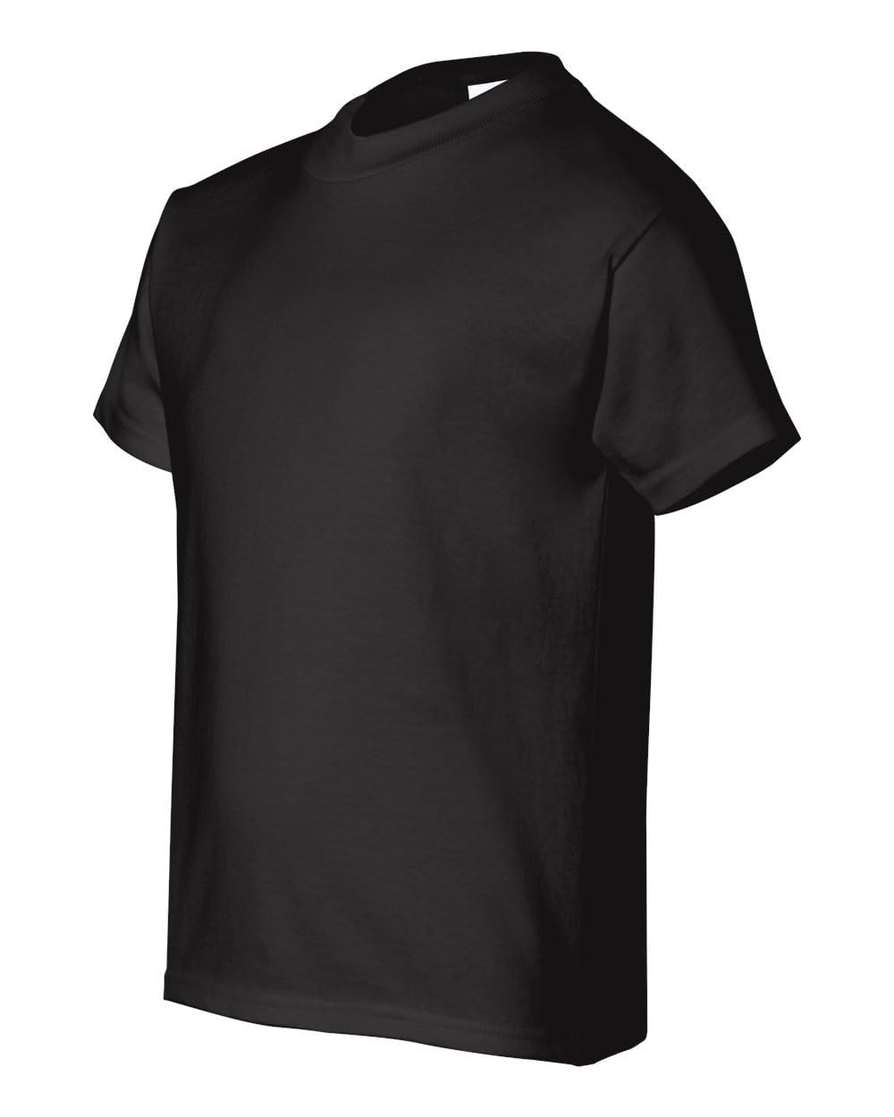 Hanes Big Boys' Comfortsoft T-Shirt (Pack of 6), Black, Medium