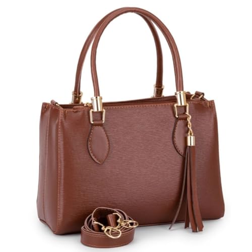 Bolsa feminina Media Ombro e Mão Tote (Caramelo)