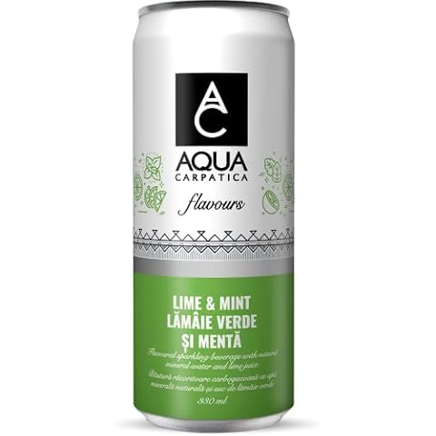 AQUA Carpatica Sparkling Flavours Lime & Mint 4 x330ml Cover