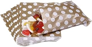 Polka Dot Light blue Sweet Bags - 5" x 7"/ 125mm x 175mm - Pack of 50