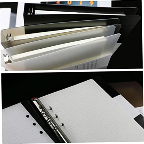 B5 Capa protetora para caderno com vários furos, papelaria, PP, capa protetora para notebook com enc