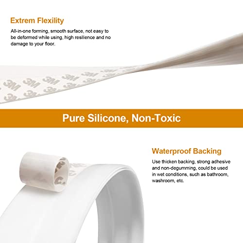 Nc Door Draft Stopper Under Door Draft Blocker Insulator Door Sweep Weather Stripping Noise Stopper Strong Adhesive 39'' Length thumb #3