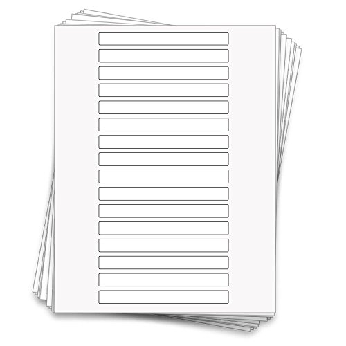 Dashleigh 80 Waterproof Jar Seal Labels, 5 x .5 inches, Printable White Vinyl